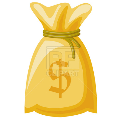 400x400 Money Sack Royalty Free Vector Clip Art Image