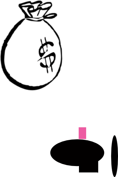 396x597 Bla Money Bag Clip Art