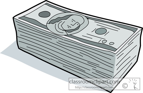 500x324 Stack Of Bills Clipart