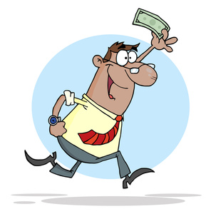 296x300 Money Cartoon Clipart Image