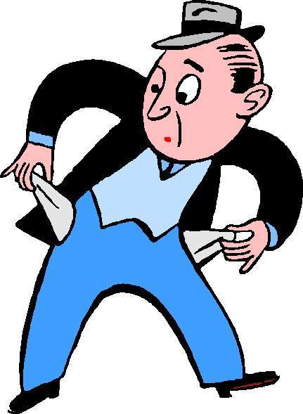 431x589 No Money Cartoon Free Download Clip Art