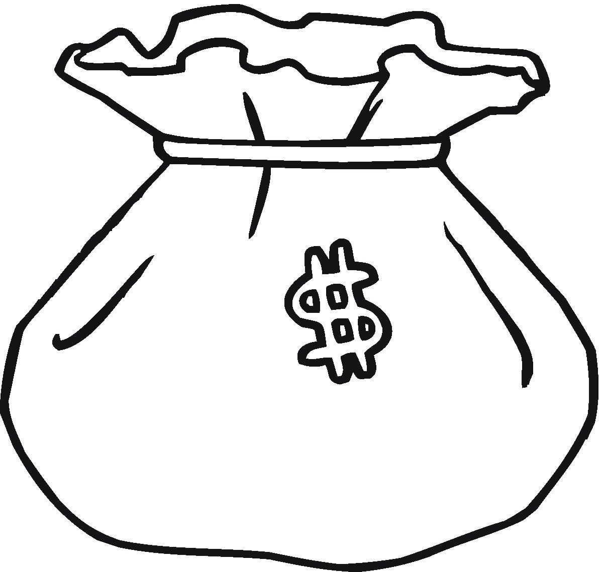 1200x1139 Money Bag Clipart Black And White 2