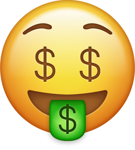 433x480 Money Emoji Png Transparent Background