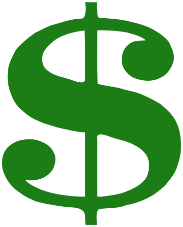 373x461 Dollar Sign 13 Green