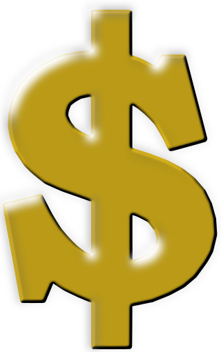 320x510 Dollar Sign Sparkle Gold