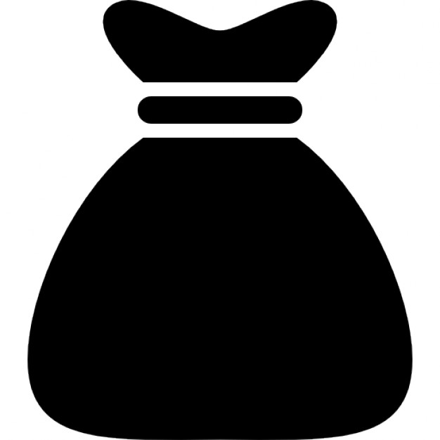 626x626 Money Bag Black Shape Icons Free Download