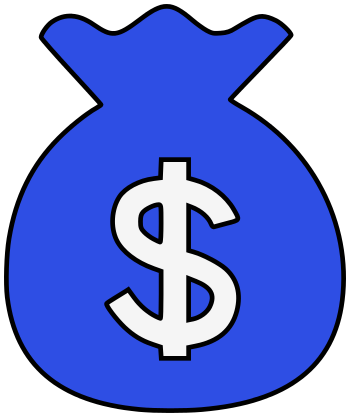 350x417 Blue Clipart Money