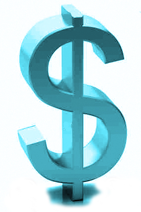 285x428 Blue Dollar Sign Clipart