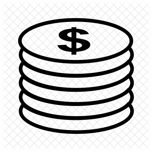 512x512 Coins, Stacked, Stack, Money, Buying, Funds, Economy, Business