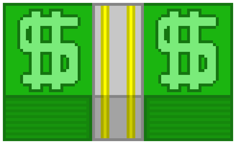 820x500 Money Stack Pixel Art Maker