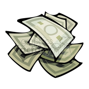 300x300 Royalty Free Lots Of Cash 149906 Vector Clip Art Image