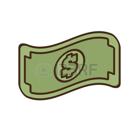 450x450 Cartoon Stack Money Dollar Bills Cash Vector Illustration Eps