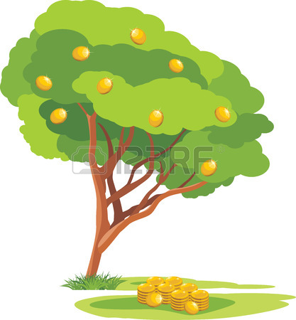 417x450 216 Money Tree Pounds Stock Illustrations, Cliparts And Royalty