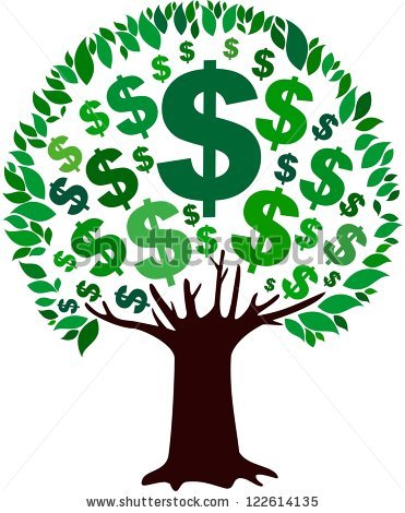 371x470 Money Tree Clipart