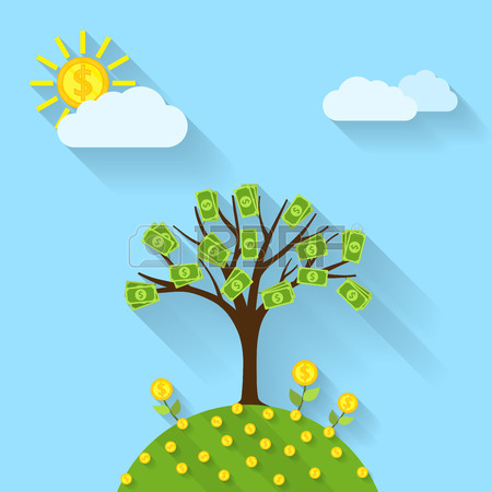 450x450 4,253 Money Tree Concept Stock Vector Illustration And Royalty