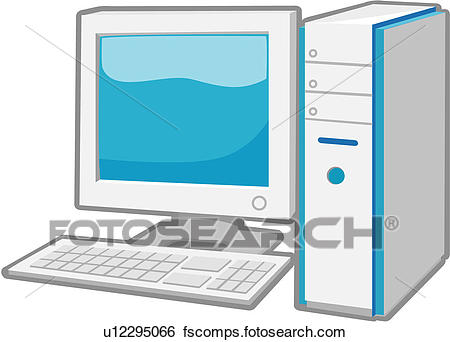 450x342 Clip Art Of Desktop, Monitor, Computer Hardware, Diagram, Computer