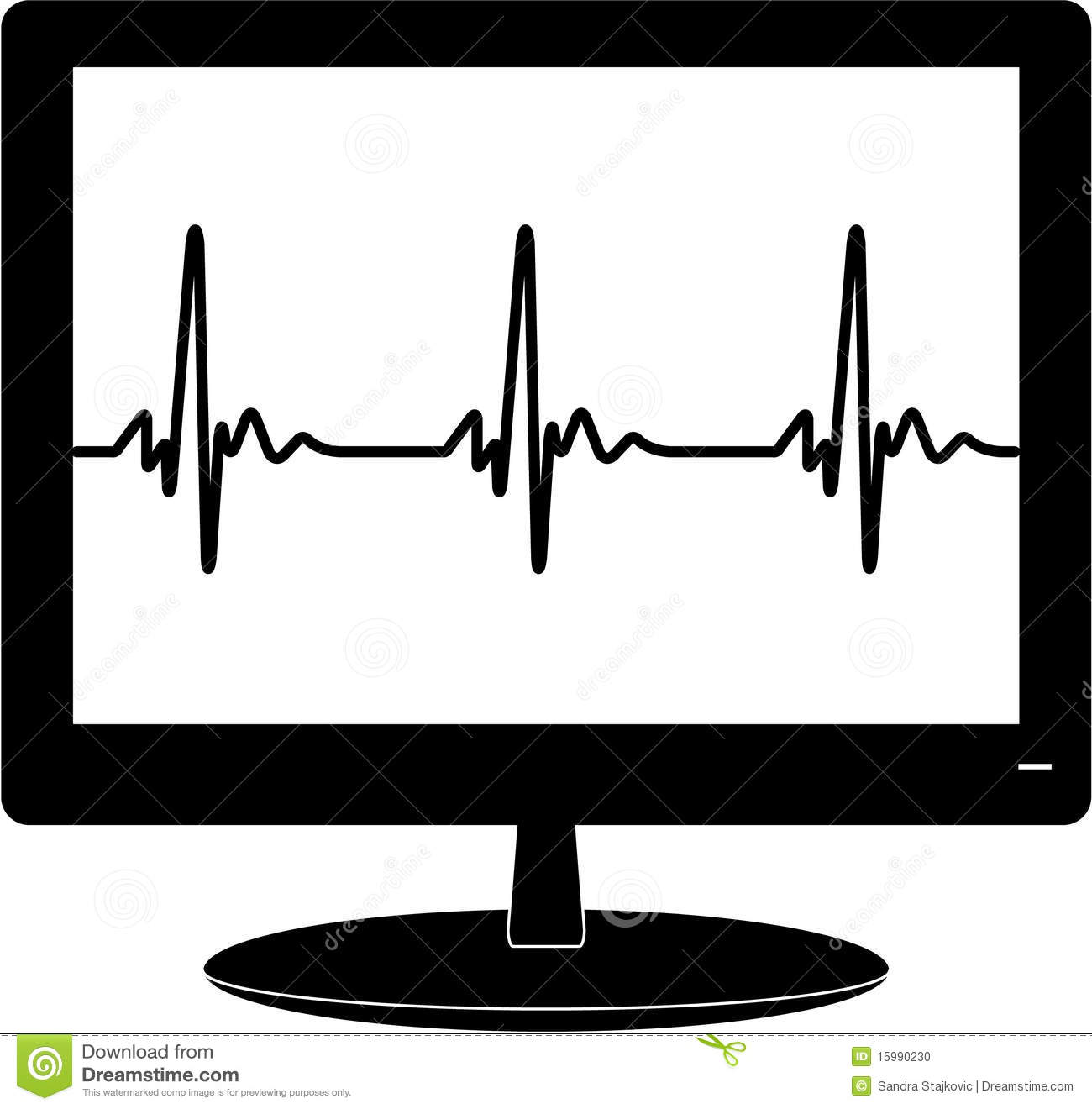 1300x1320 Heart Beat Monitor Clipart