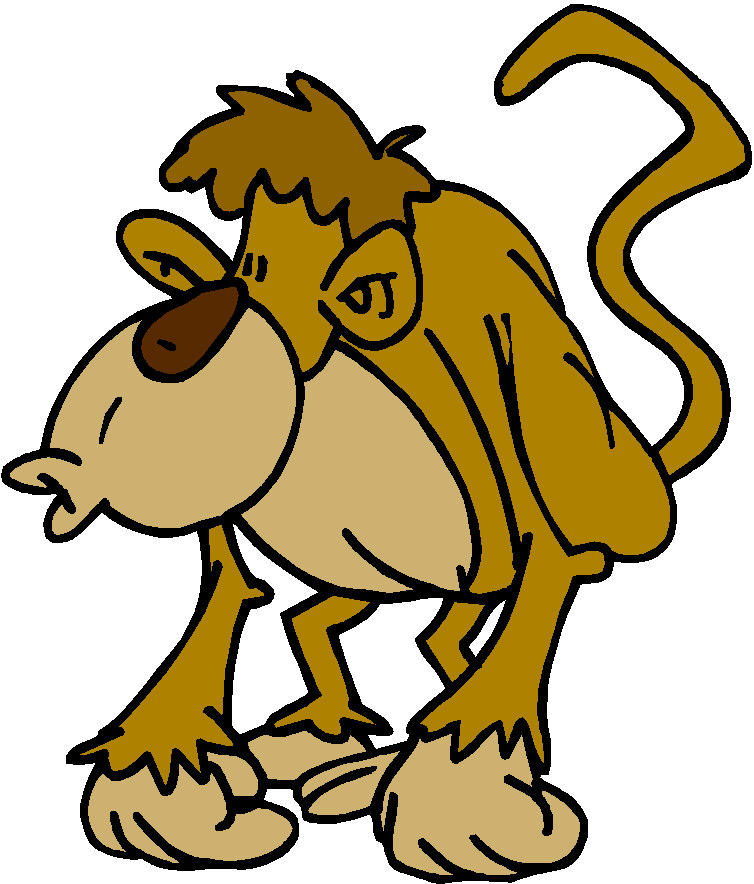 754x884 Monkey Banana Clip Art