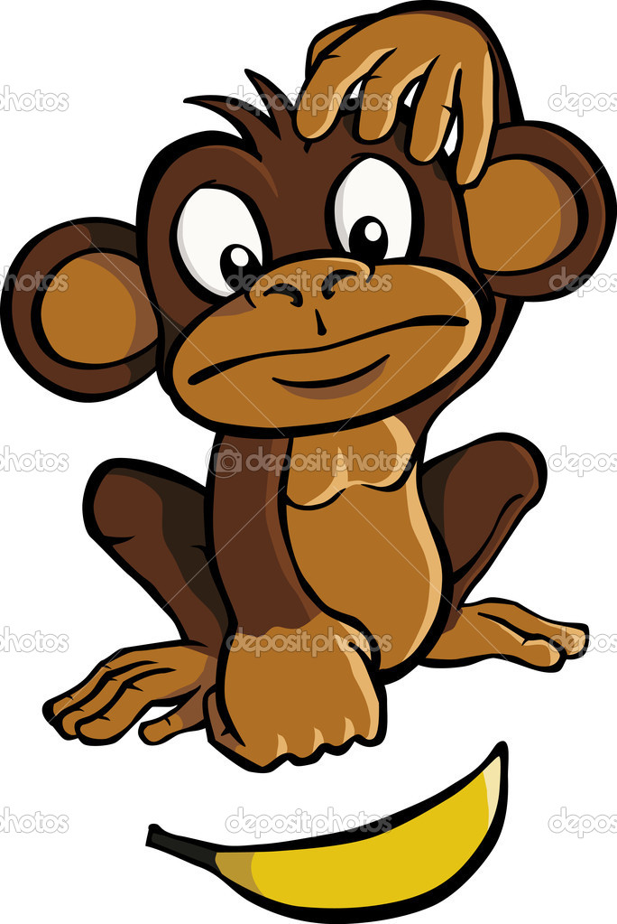 684x1023 Monkey Throwing Bananas Clip Art Cliparts