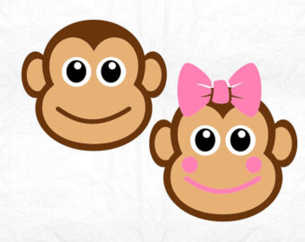 340x270 Monkey Clipart Etsy