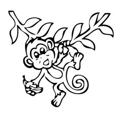 236x236 Hanging Monkey Template Collection