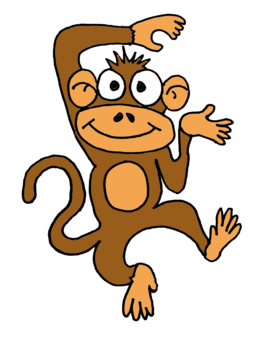 273x340 Cartoon Monkey Clipart