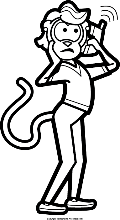 383x702 Free Monkey Clipart