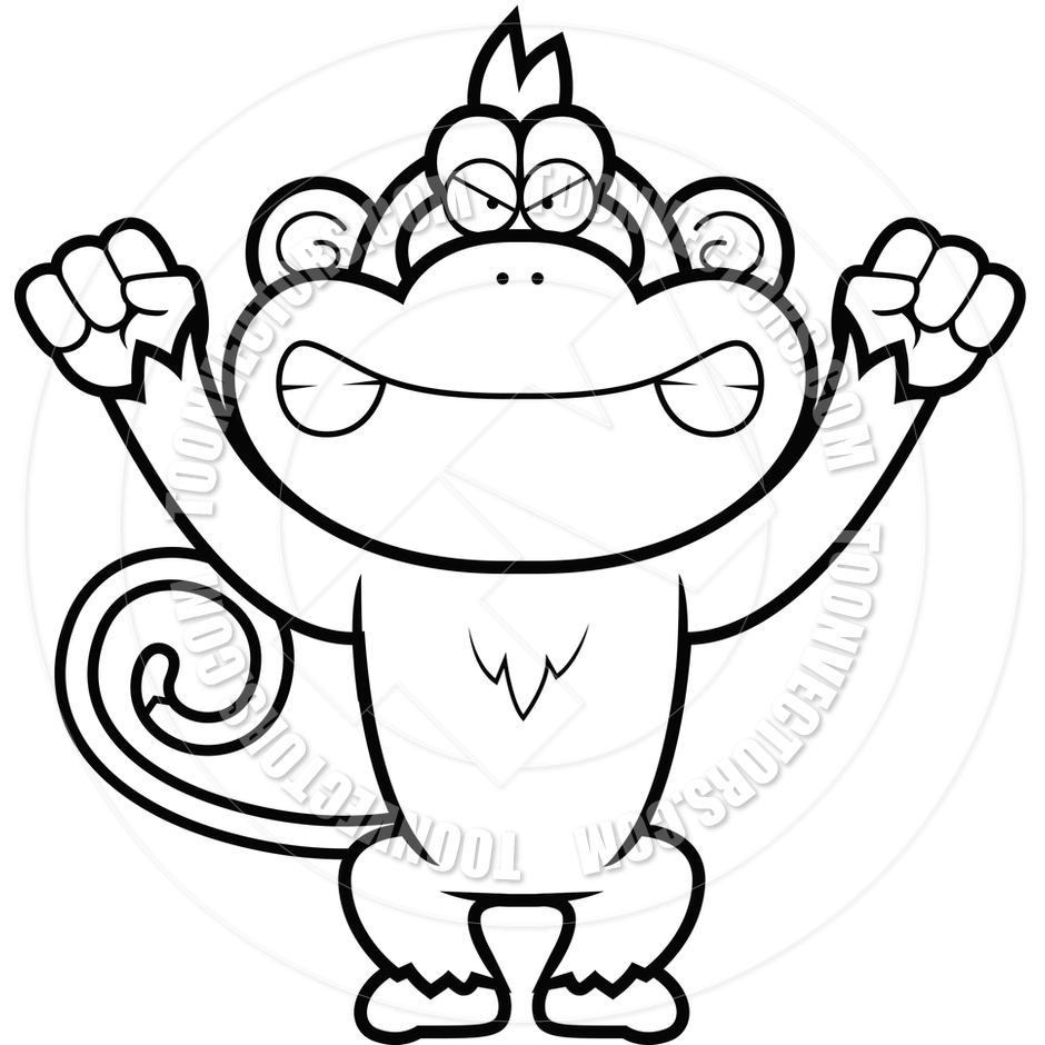 940x940 Angry Monkey Clip Art