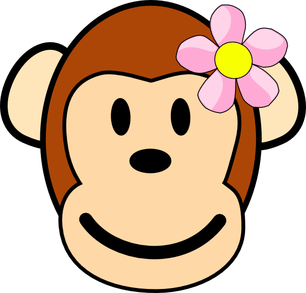600x576 Clip Art Baby Monkey Clipart 1896591