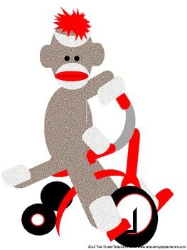 263x350 Sock Monkey Clipart