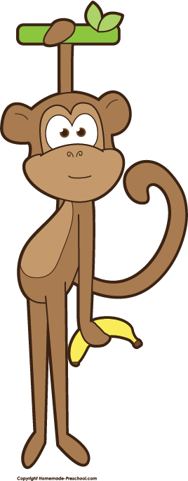 268x685 Hanging Monkey Clipart