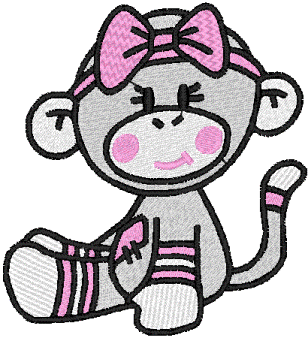 308x338 Gray Clipart Monkey