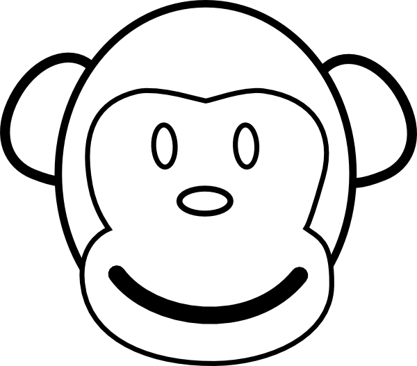 600x527 Monkey Coloring Pages Monkey Coloring Page