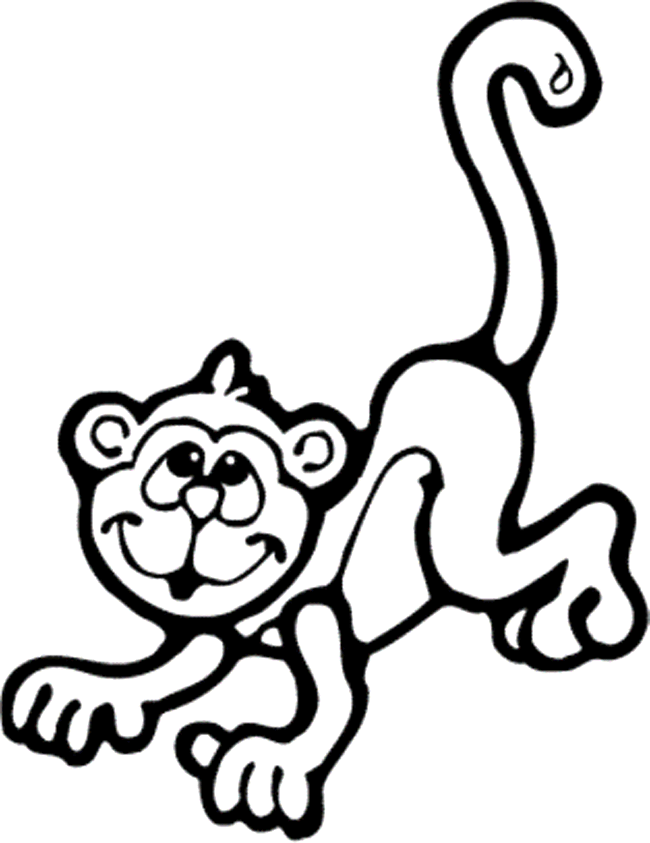 650x843 Nice Monkey Coloring Pages Best Coloring Book