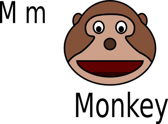 564x418 Monkey Face Clip Art
