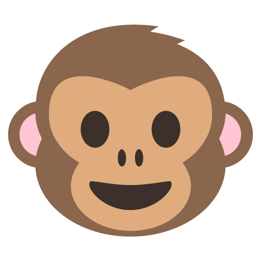 512x512 Monkey Face Emoji Vector Icon