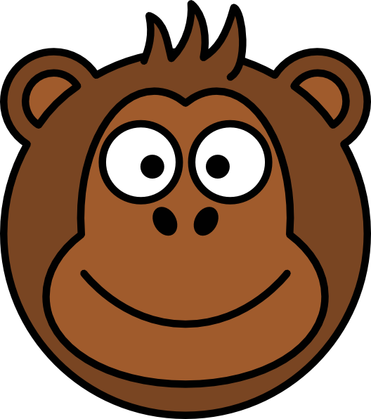 528x596 Cartoon Monkey Clip Art