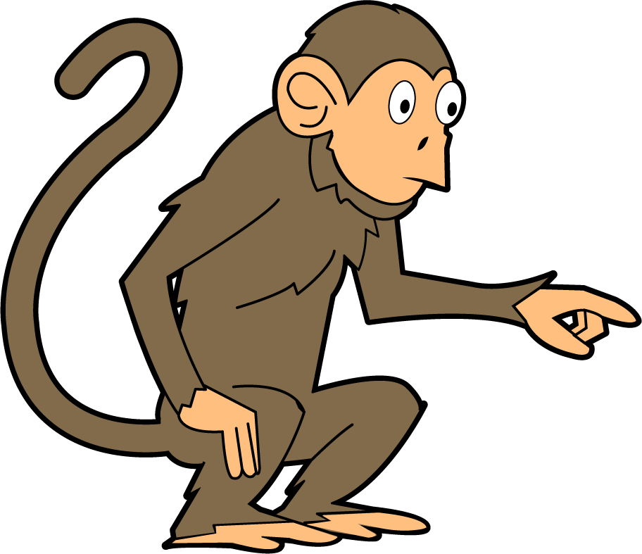 Monkey In A Tree Clipart | Free download on ClipArtMag