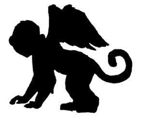 300x244 Wizard Of Oz Flying Monkey Silhouette