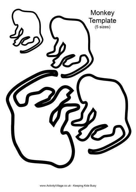 460x650 Hanging Monkey Template Clipart Panda