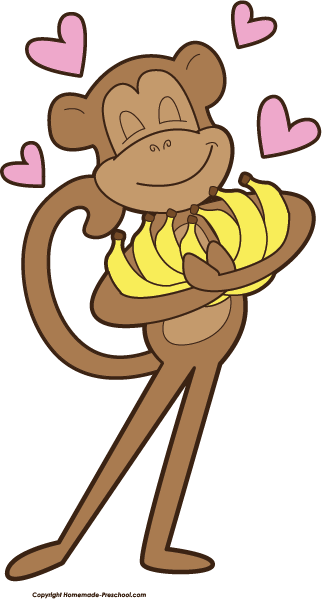 322x599 Free Monkey Clipart