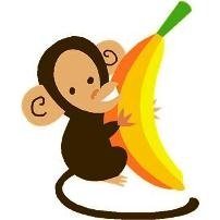 202x202 Banana Monkey Cliparts 177102