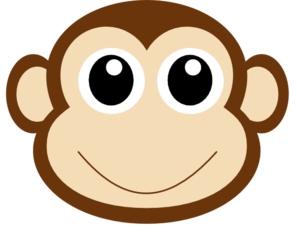 297x243 Monkey Face Clip Art