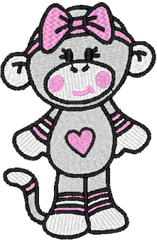 221x338 Baby Girl Monkey Clipart