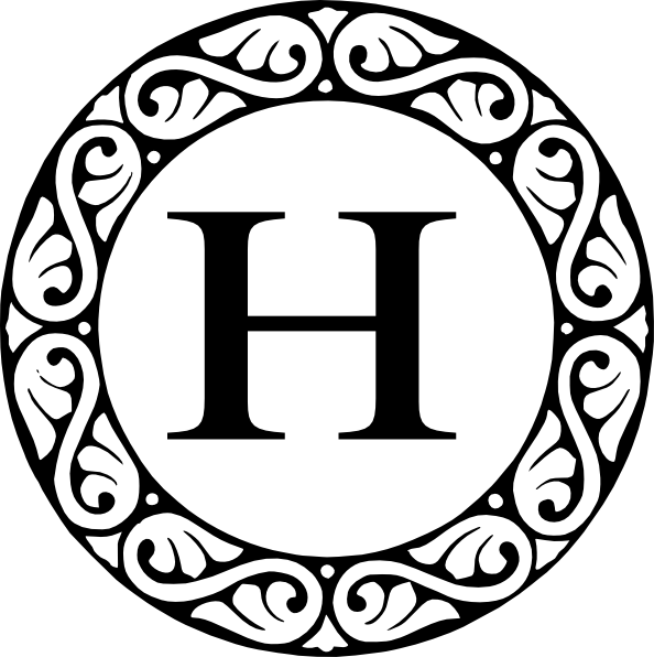 594x596 Letter A Monogram Clip Art