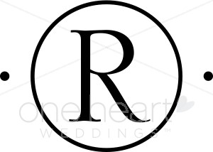 300x214 Monogram R Clip Art Wedding Monograms