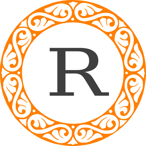 594x596 Monogram R Clip Art