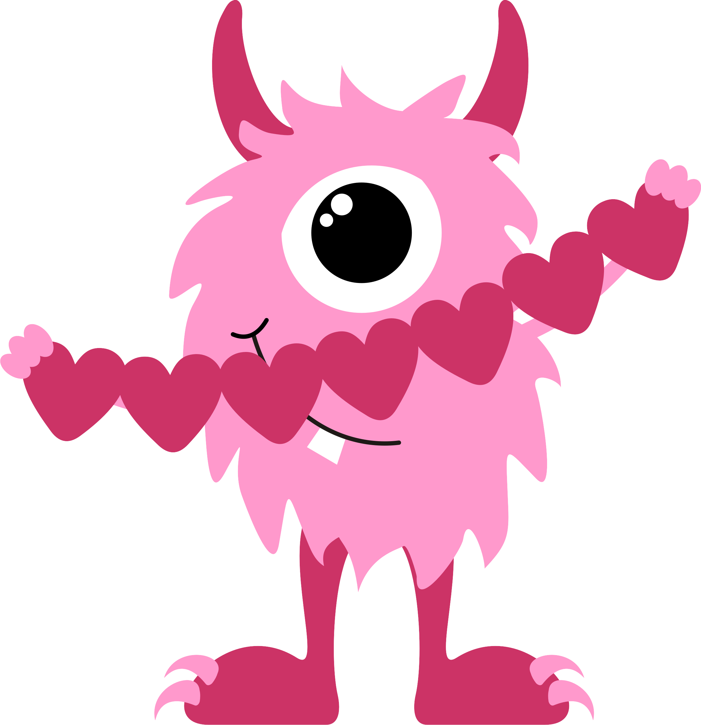 2327x2406 Love Monster Clip Art Cliparts
