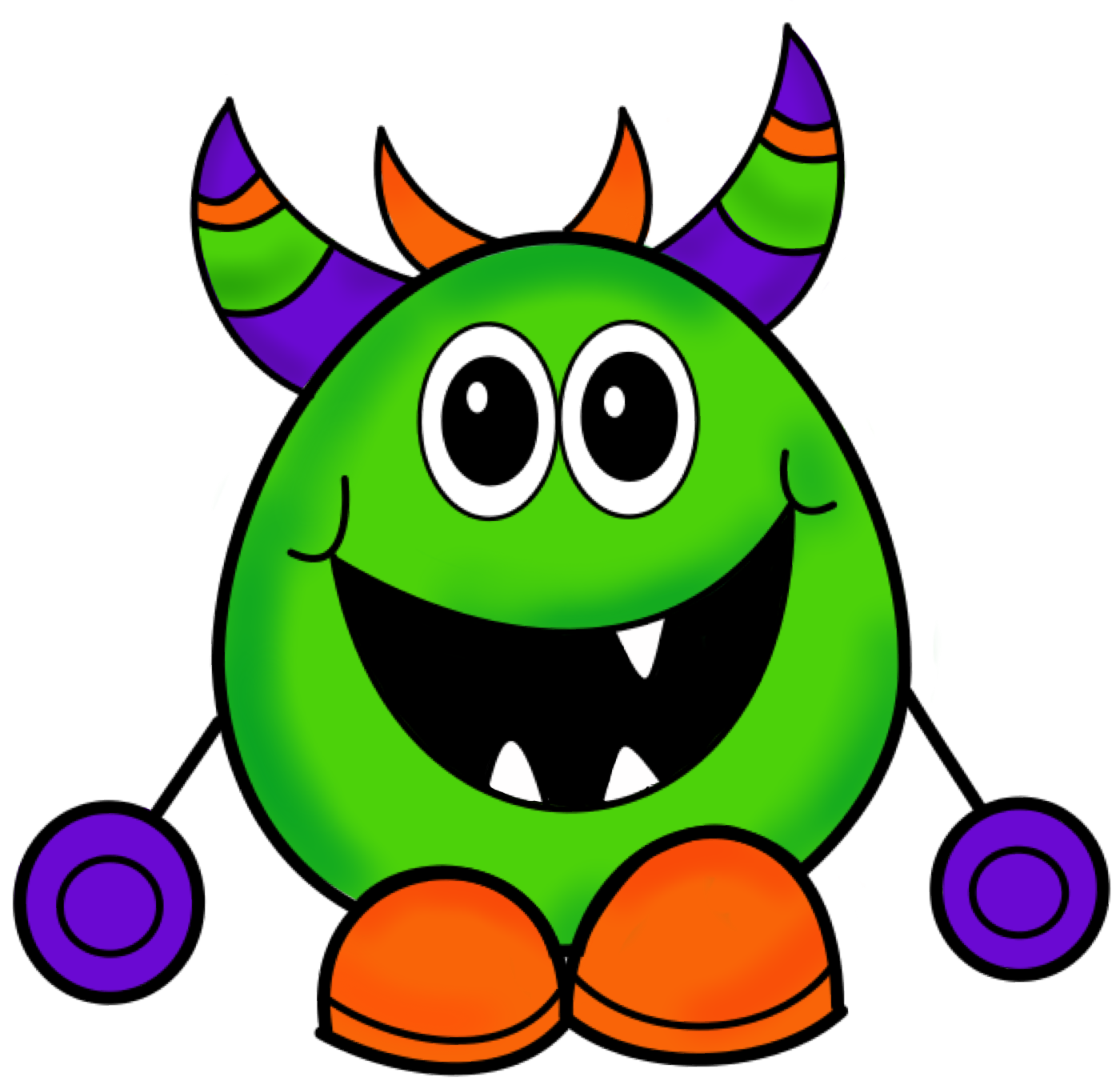 1400x1361 Monster Clip Art To Download