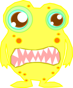 246x299 Yellow Monster Clip Art